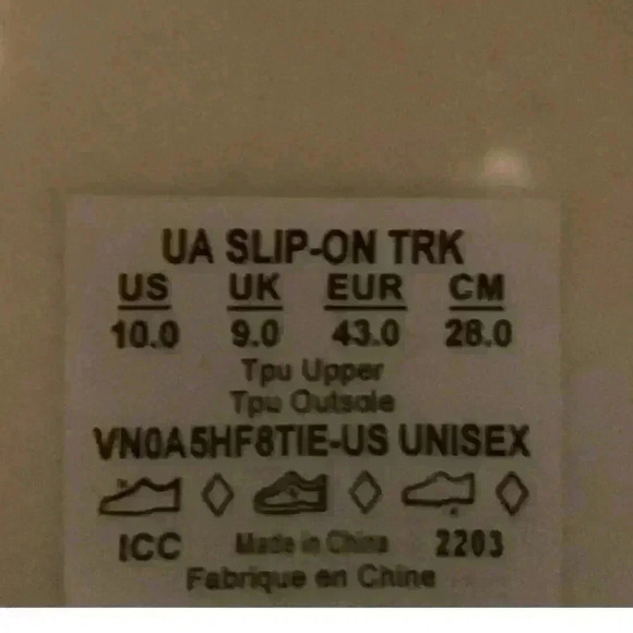 Vans Tie Dye Rubber Slip on Trek Shoes Men's Size 10 Colorful Multicolor - Picture 7 of 7